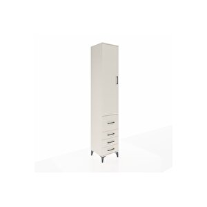 Hyperion Dolap 4 Raflı 4 Çekmeceli Tek Kapaklı 44x44x243 Aytaşı-aytaşı
