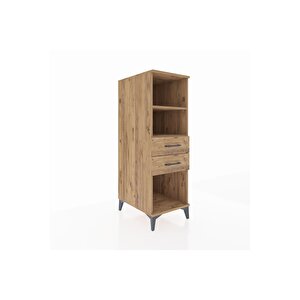 Kronos Dolap 2 Raflı 2 Çekmeceli 44x59x134 Çam-çam