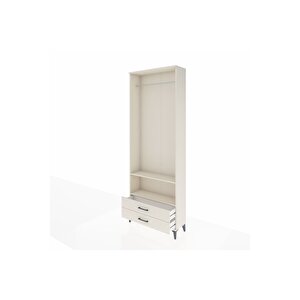 Arges Dolap 2 Raflı 2 Çekmeceli Tek Askılı 88x30x243 Aytaşı-aytaşı