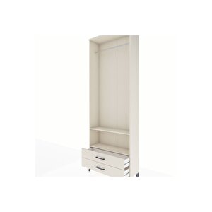 Arges Dolap 2 Raflı 2 Çekmeceli Tek Askılı 88x30x243 Aytaşı-aytaşı