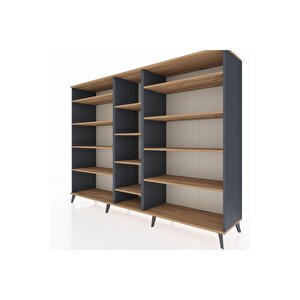 Hyperion Dolap 11 Raflı  220x44x163 Antrasit-çam