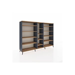 Hyperion Dolap 11 Raflı  220x44x163 Antrasit-çam