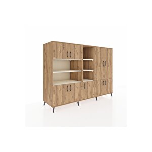 Kronos Dolap 14 Raflı 9 Kapaklı 220x59x163 Çam-çam/aytaşı