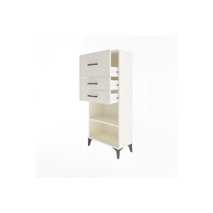 Arges Dolap Tek Raflı 3 Çekmeceli 60x30x134 Aytaşı-aytaşı