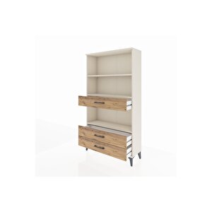 Arges Dolap 3 Raflı 3 Çekmeceli 88x30x163 Aytaşı-çam