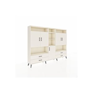 Arges Dolap 12 Raflı 4 Çekmeceli 5 Kapaklı 220x30x163 Aytaşı-aytaşı