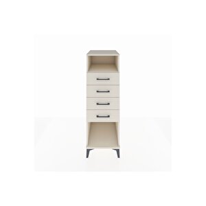 Kronos Dolap Tek Raflı 4 Çekmeceli 44x59x134 Aytaşı-aytaşı