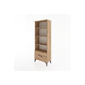 Arges Dolap 4 Raflı Tek Çekmeceli 60x30x163 Çam-çam