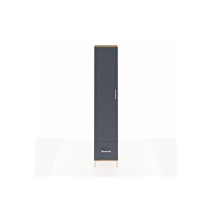 Arges Dolap 5 Raflı Tek Çekmeceli Tek Kapaklı 44x30x221 Çam-antrasit