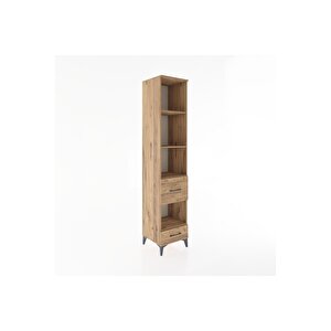 Hyperion Dolap 4 Raflı 2 Çekmeceli 44x44x221 Çam-çam