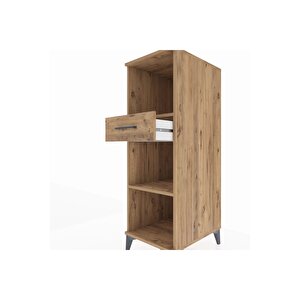 Kronos Dolap 2 Raflı Tek Çekmeceli 44x59x134 Çam-çam