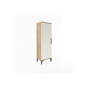 Arges Dolap 3 Raflı Tek Kapaklı 44x30x134 Çam-aytaşı