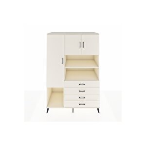 Kronos Dolap 7 Raflı 4 Çekmeceli 3 Kapaklı 132x59x195 Aytaşı-aytaşı/aytaşı