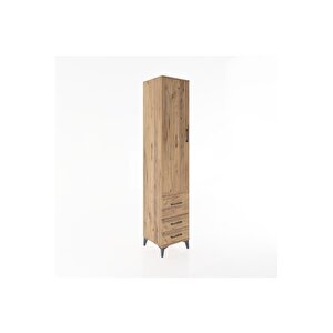 Hyperion Dolap 2 Raflı 3 Çekmeceli Tek Askılı 44x44x221 Çam-çam