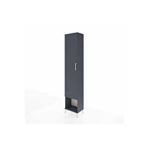 Arges Dolap 5 Raflı Tek Kapaklı 44x30x221 Antrasit-antrasit