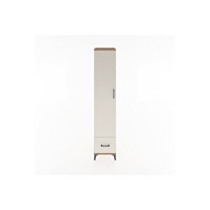 Hyperion Dolap 3 Raflı Tek Çekmeceli Tek Askılı 44x44x221 Çam-aytaşı