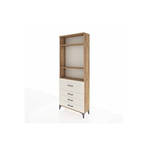Arges Dolap 3 Raflı 4 Çekmeceli 88x30x221 Çam-aytaşı