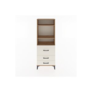 Arges Dolap 3 Raflı 3 Çekmeceli 60x30x163 Çam-aytaşı