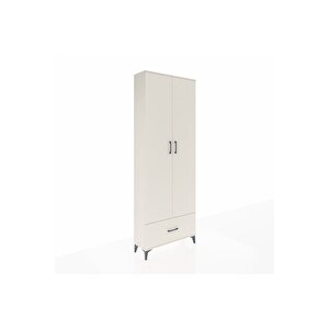 Arges Dolap 5 Raflı Tek Çekmeceli 2 Kapaklı 88x30x243 Aytaşı-aytaşı
