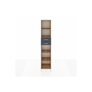 Arges Dolap 4 Raflı 2 Çekmeceli 44x30x221 Çam-antrasit