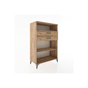 Hyperion Dolap 2 Raflı 2 Çekmeceli 88x44x134 Çam-çam
