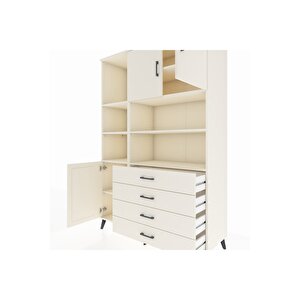 Hyperion Gardrop 8 Raflı 4 Çekmeceli 3 Kapaklı 132x44x195 Aytaşı-aytaşı