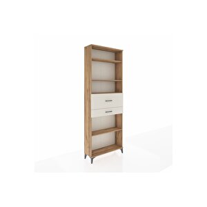 Arges Dolap 4 Raflı 2 Çekmeceli 88x30x243 Çam-aytaşı