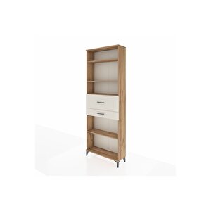 Arges Dolap 4 Raflı 2 Çekmeceli 88x30x243 Çam-aytaşı