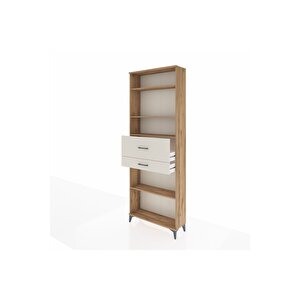 Arges Dolap 4 Raflı 2 Çekmeceli 88x30x243 Çam-aytaşı