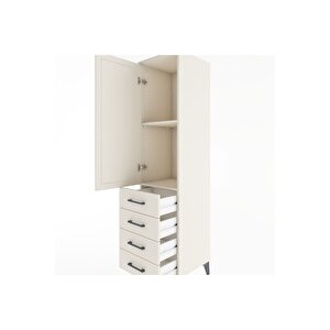 Hyperion Dolap 2 Raflı 4 Çekmeceli Tek Kapaklı 44x44x182 Aytaşı-aytaşı