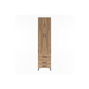 Arges Dolap 4 Raflı 3 Çekmeceli 2 Kapaklı 60x30x243 Aytaşı-çam