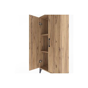 Arges Dolap 2 Raflı 2 Kapaklı 60x30x134 Çam-çam