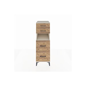 Kronos Dolap Tek Raflı 4 Çekmeceli 44x59x134 Aytaşı-çam