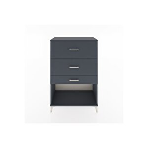 Hyperion Dolap 3 Çekmeceli 88x44x134 Antrasit-antrasit