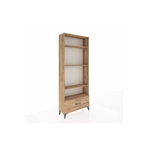 Arges Dolap 4 Raflı Tek Çekmeceli 88x30x221 Çam-çam