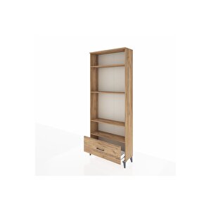 Arges Dolap 4 Raflı Tek Çekmeceli 88x30x221 Çam-çam