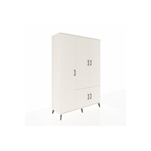 Hyperion Dolap 7 Raflı 5 Kapaklı Tek Askılı 132x44x195 Aytaşı-aytaşı/çam