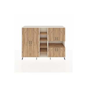 Hyperion Dolap 13 Raflı 6 Kapaklı 220x44x163 Aytaşı-çam