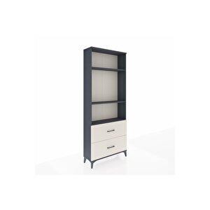 Arges Dolap 3 Raflı 2 Çekmeceli 88x30x221 Antrasit-aytaşı