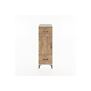 Hyperion Dolap 2 Raflı 2 Çekmeceli Tek Kapaklı 44x44x134 Aytaşı-çam
