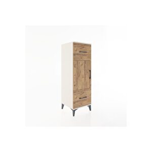Hyperion Dolap 2 Raflı 2 Çekmeceli Tek Kapaklı 44x44x134 Aytaşı-çam