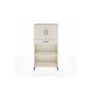 Arges Dolap 3 Raflı Tek Çekmeceli 2 Kapaklı 88x30x163 Aytaşı-aytaşı