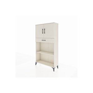 Arges Dolap 3 Raflı Tek Çekmeceli 2 Kapaklı 88x30x163 Aytaşı-aytaşı