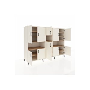 Kronos Dolap 14 Raflı 10 Kapaklı 220x59x163 Aytaşı-aytaşı/çam