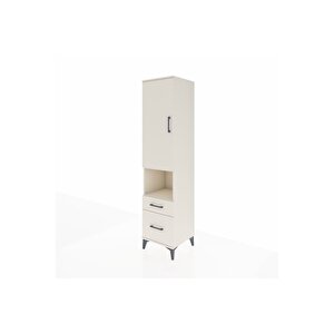 Hyperion Dolap 2 Raflı 2 Çekmeceli Tek Askılı 44x44x195 Aytaşı-aytaşı