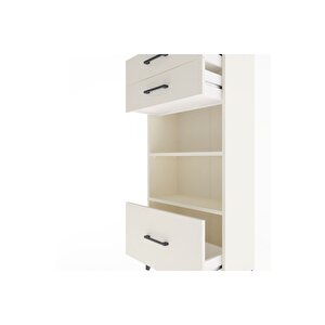 Arges Dolap 2 Raflı 3 Çekmeceli 60x30x134 Aytaşı-aytaşı