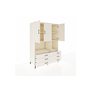 Kronos Dolap 6 Raflı 6 Çekmeceli 3 Kapaklı 132x59x195 Aytaşı-aytaşı/aytaşı