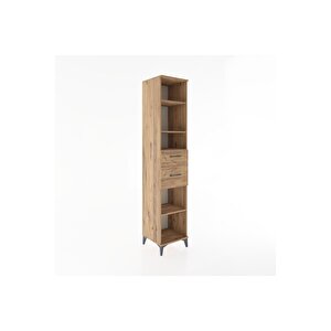 Hyperion Dolap 4 Raflı 2 Çekmeceli 44x44x221 Çam-çam