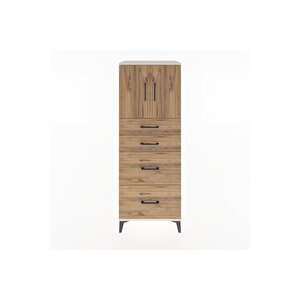 Hyperion Dolap 2 Raflı 4 Çekmeceli 2 Kapaklı 60x44x163 Aytaşı-çam