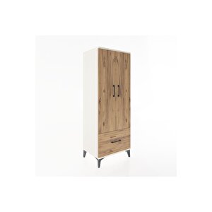 Hyperion Dolap 4 Raflı Tek Çekmeceli 2 Kapaklı 60x44x163 Aytaşı-çam